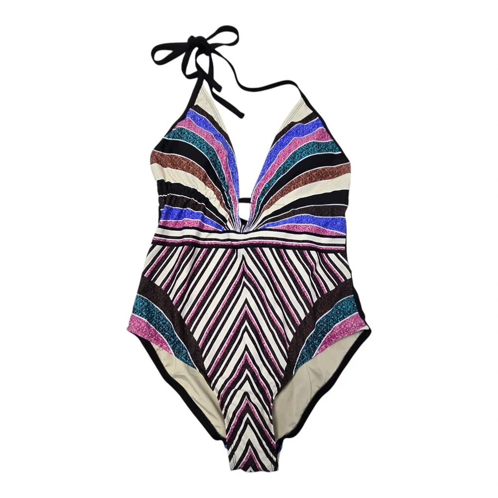 Coastal Blue Swmsuit Small Multi-color77% Nylon 23% Elastane